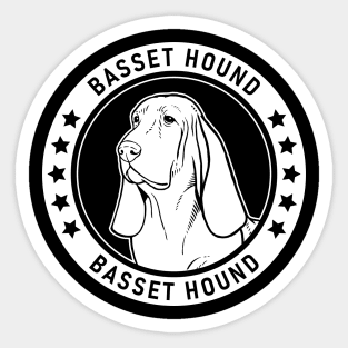 Basset Hound Fan Gift Sticker